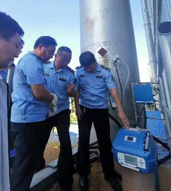 安徽某知名重工有限公司非甲烷總烴現(xiàn)場測試