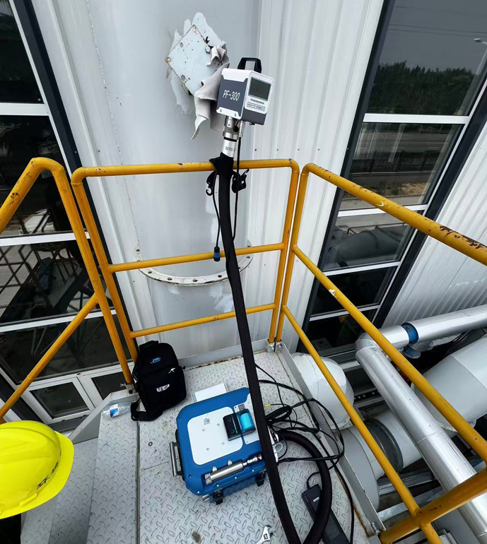 青島某科技公司非甲烷總烴現場測試